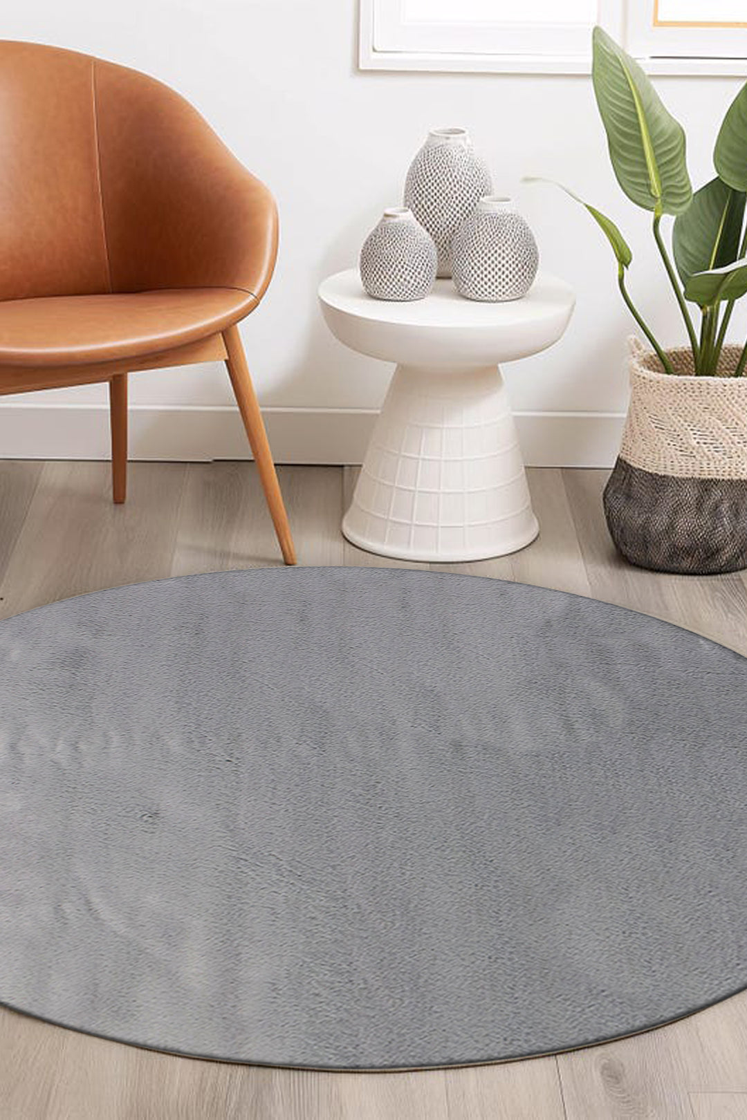 Soft Shaggy Rug for Living Room - 3.9 x 3.9 FT - Thick Plush Modern Area Carpet