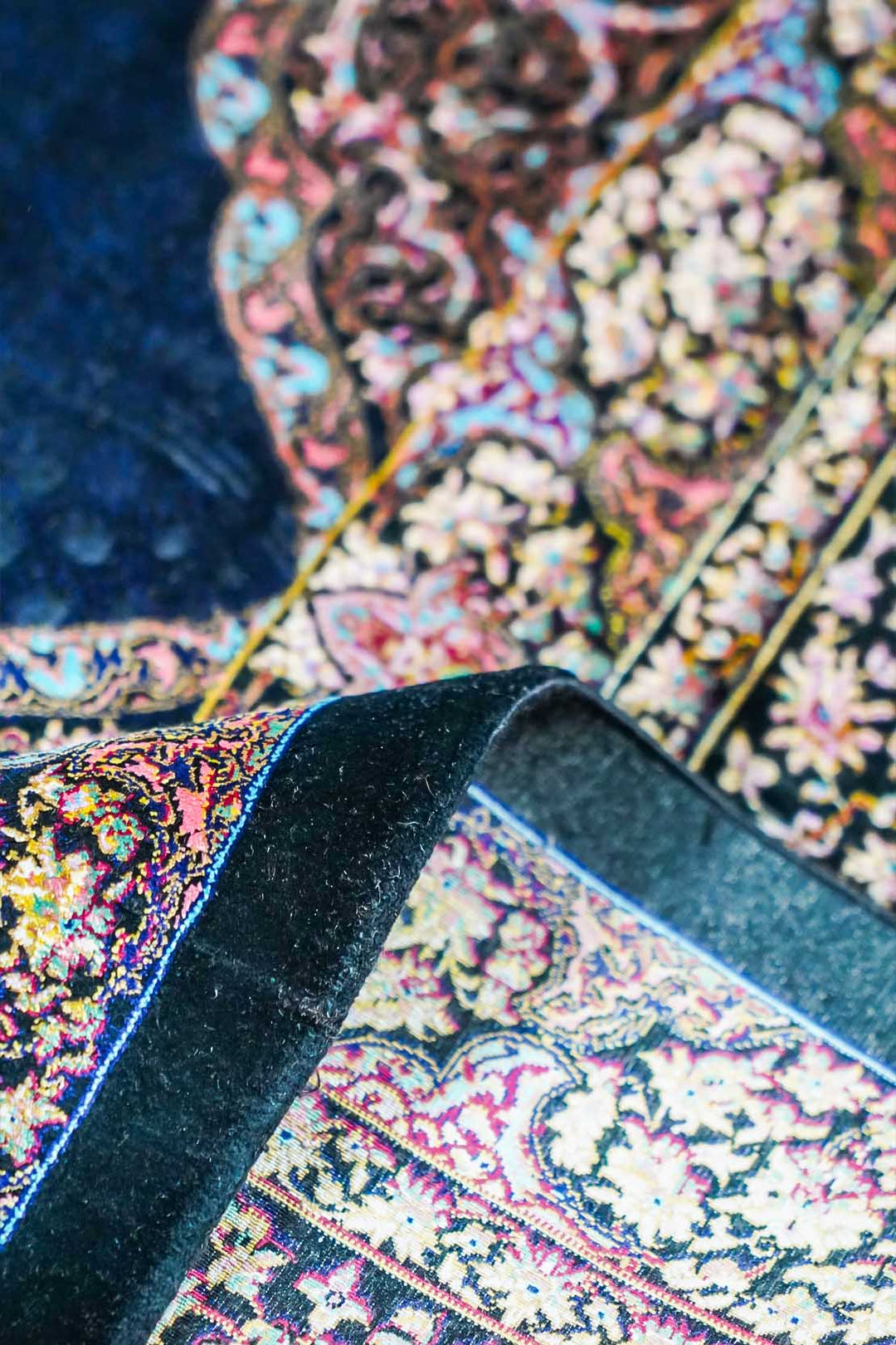Premium Abrisham Persian Rug 1600 Reeds - Blue
