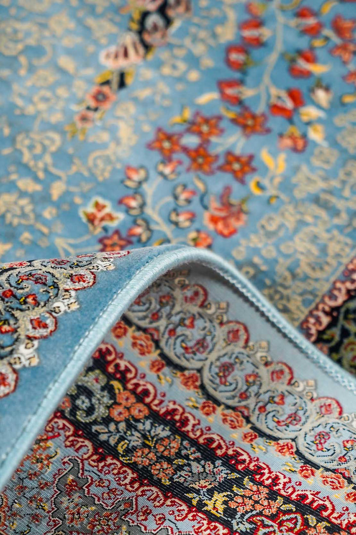 Premium Authentic Persian Rug 1200 Reeds - Blue