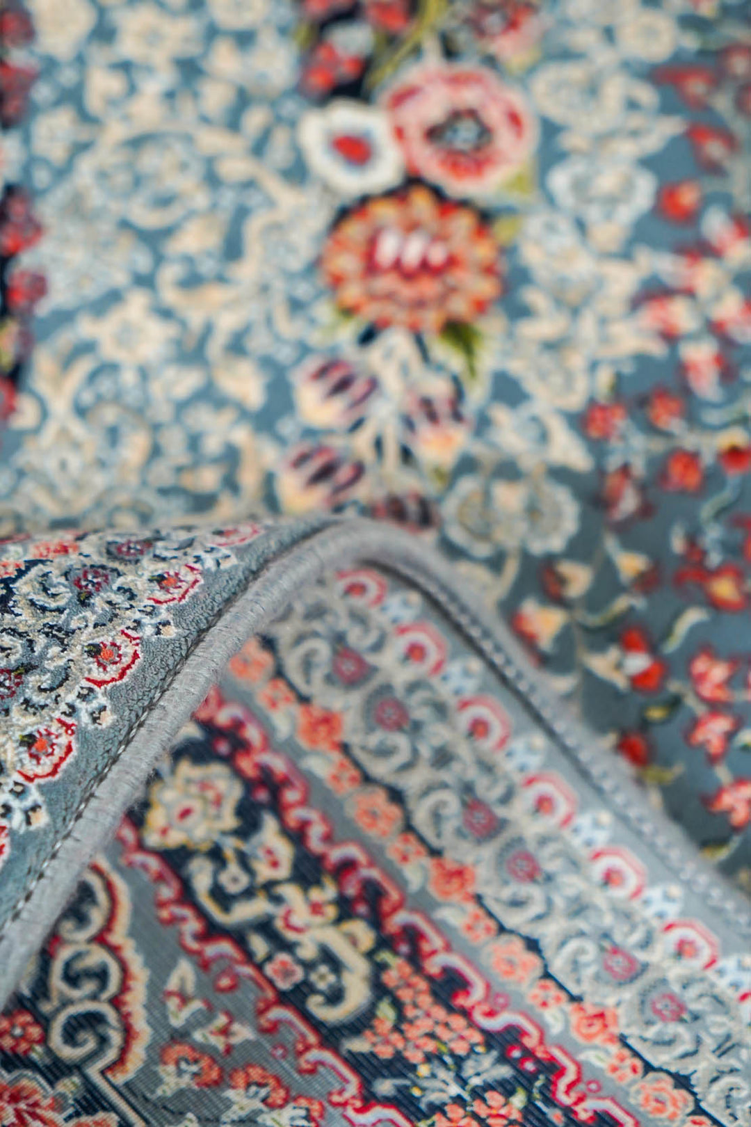 Premium Authentic Persian Rug 1200 Reeds - Gray