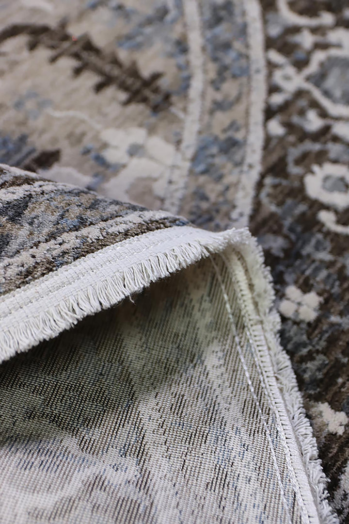 <p>Turkish Modern <strong>Elements Rug</strong>  - Beige - 5.2 x 5.2 FT</p>