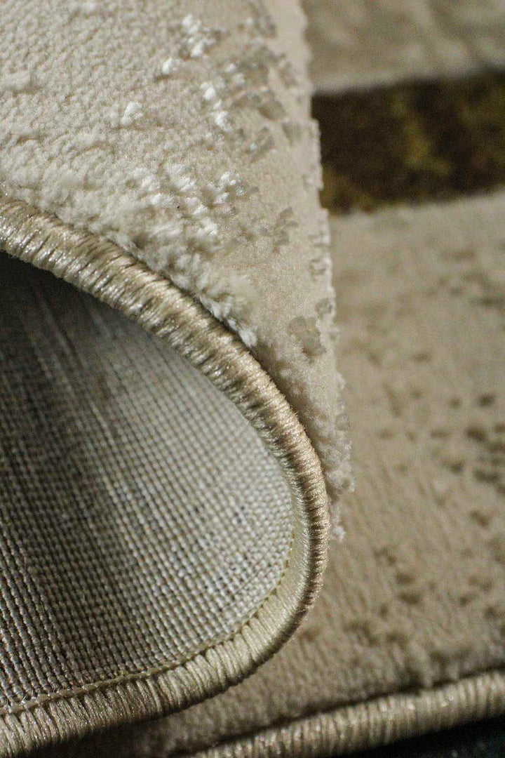 Turkish Modern Treasure Rug - 6.5 x 9.5 FT - Beige - Sleek and Minimalist for Chic Interiors