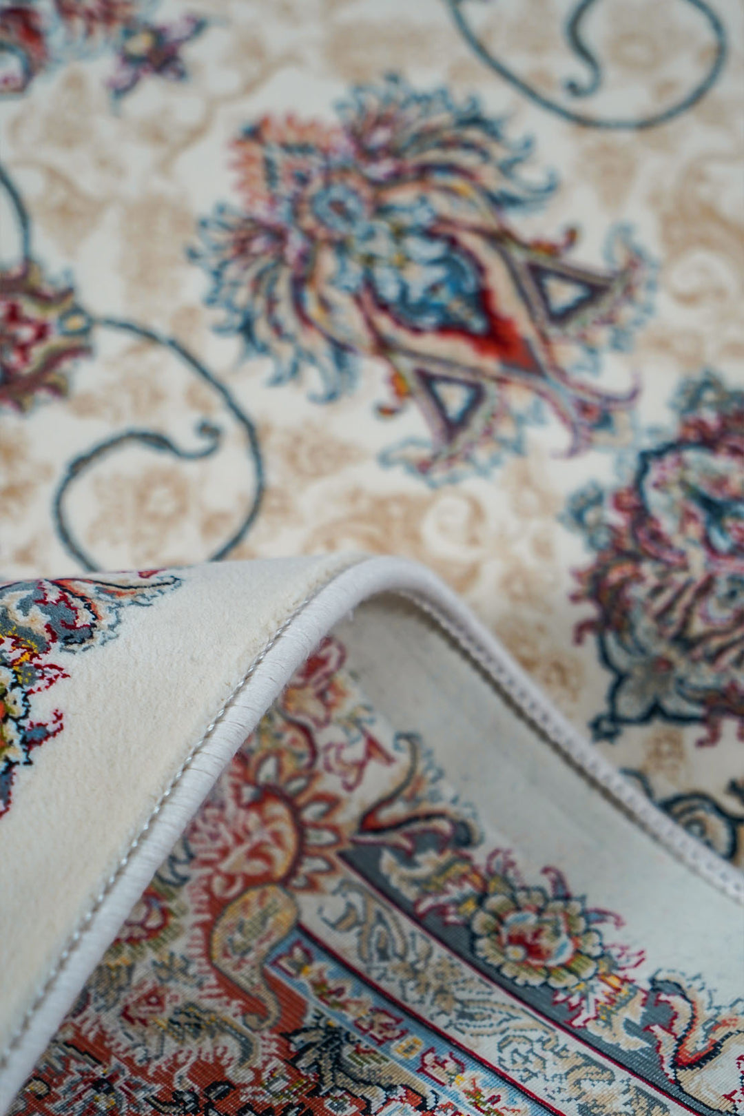 Premium Authentic Persian Rug 1200 Reeds - Cream