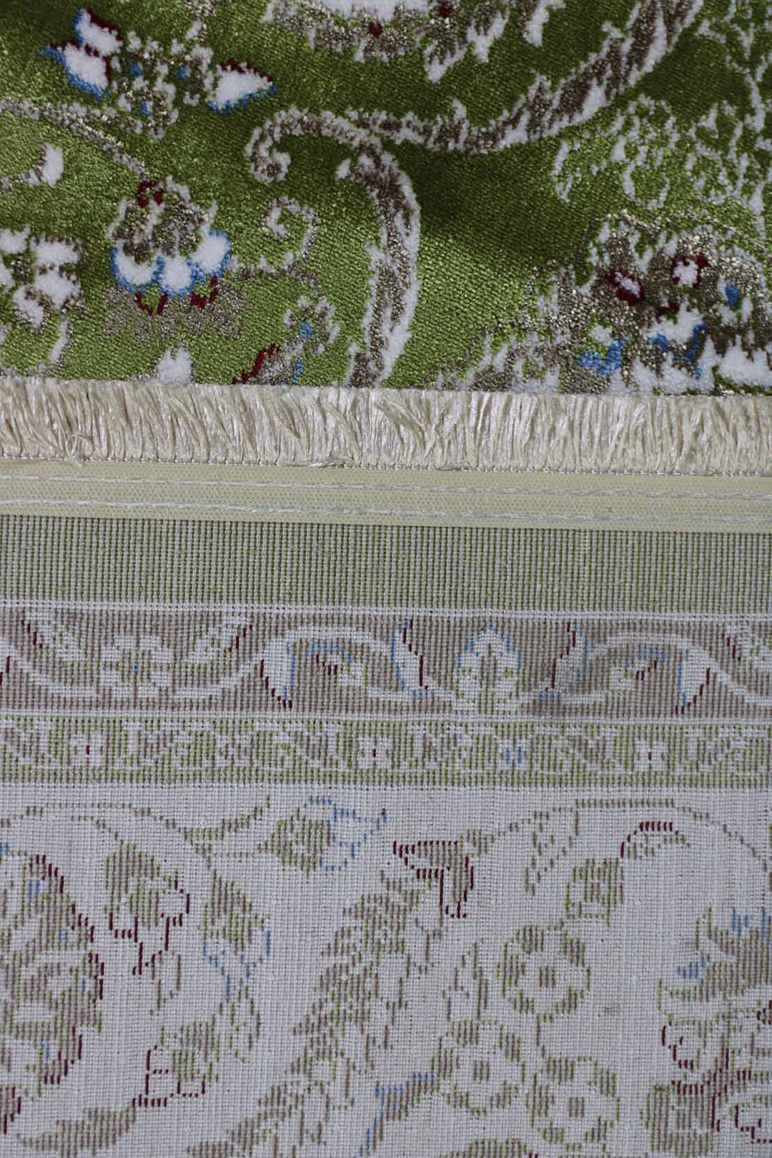 Turkish Modern  Festival Wd Rug  - 6.5 x 9.8 FT - Green -  Luxurious Woven Masterpiece 50% Off!
