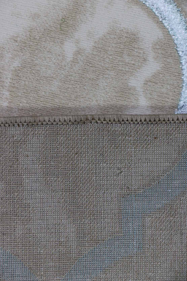 Turkish Modern Festival - 3.9 x 5.6 FT - Beige - Superior Comfort, Modern Style Accent Rugs