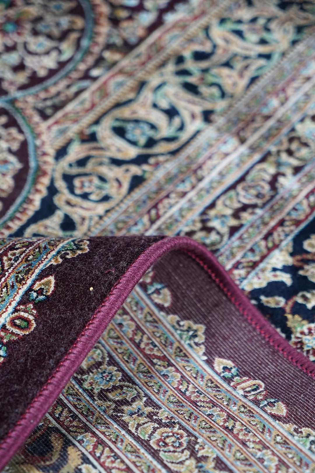 Premium Abrisham Persian Rug 1200 Reeds - Red