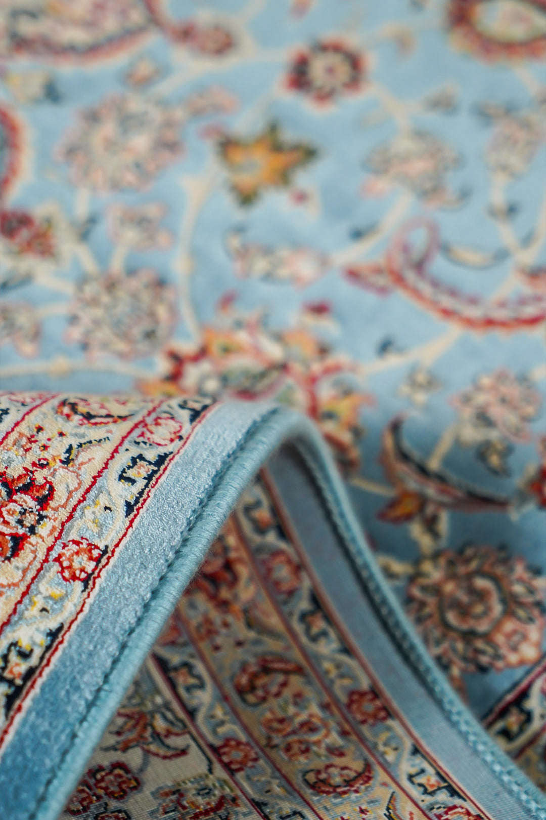 Premium Authentic Persian Rug 1200 Reeds - Blue
