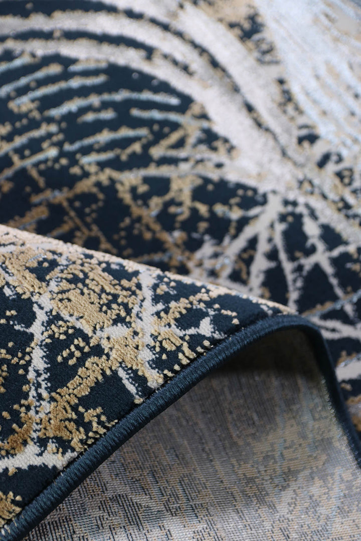 Turkish Modern <strong> Vk-Oasis</strong> Rug - Blue