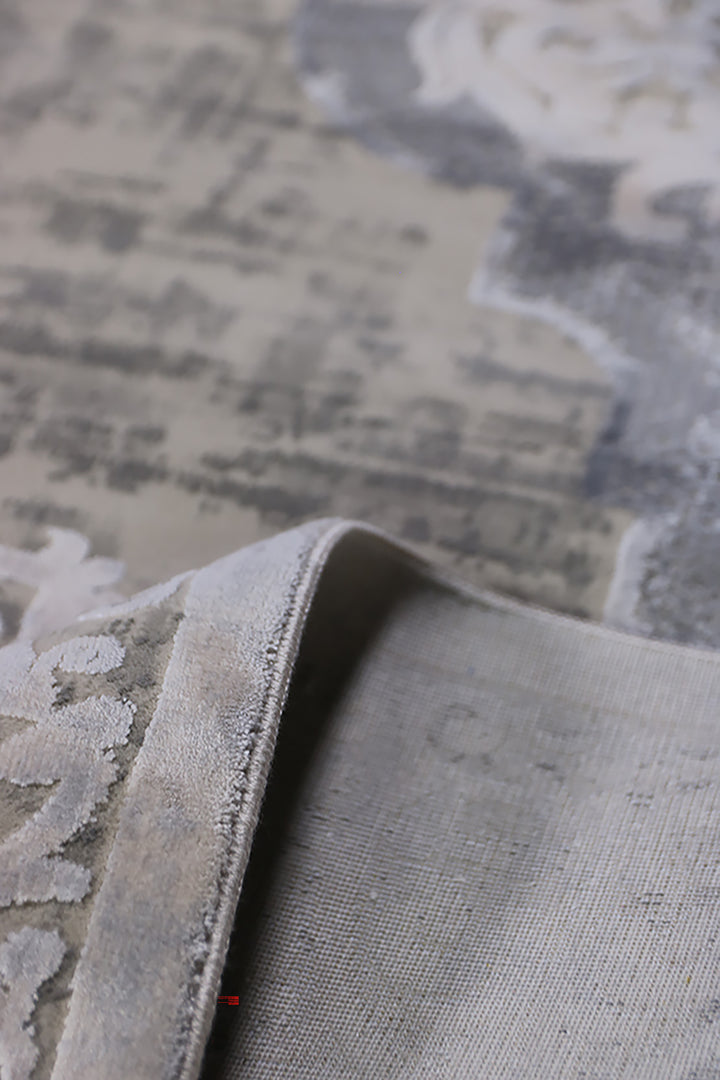 Turkish Premium Sunrise Rug - 6.5 x 9.5 FT - Gray - Resilient Construction for Long-Lasting Use