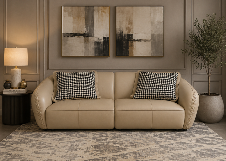 4-S full LEATHER Sofa