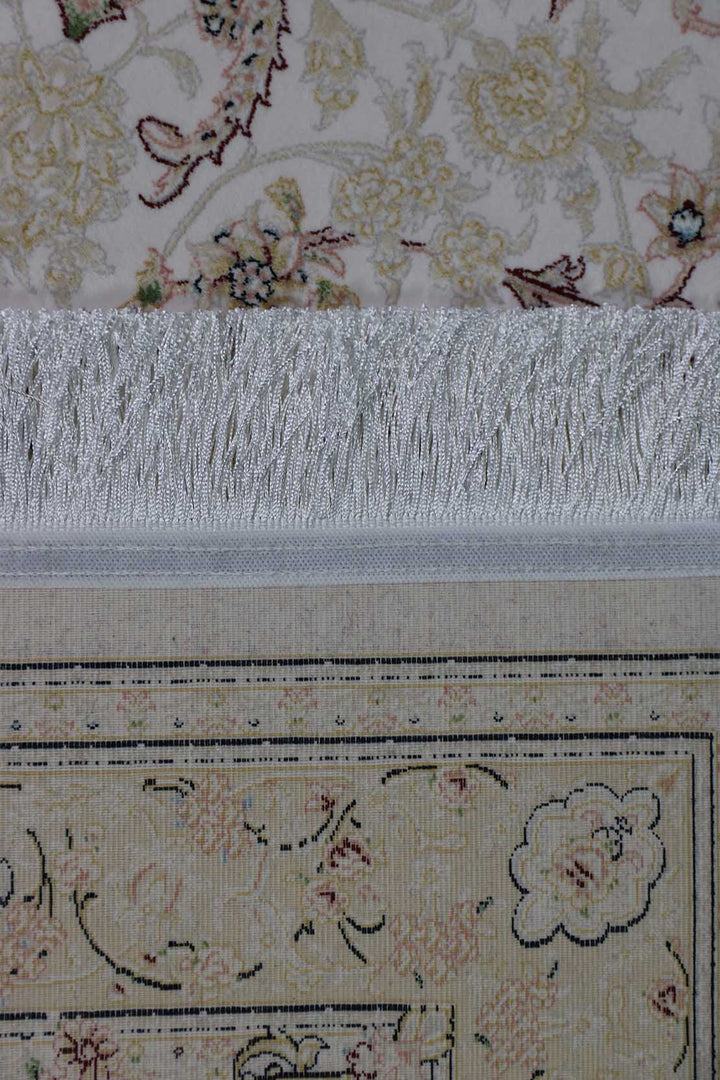Iranian Premium Quality Authentic 1200 Rug - 3.3 x 4.9 FT - Cream - Resilient Construction for Long-Lasting Use