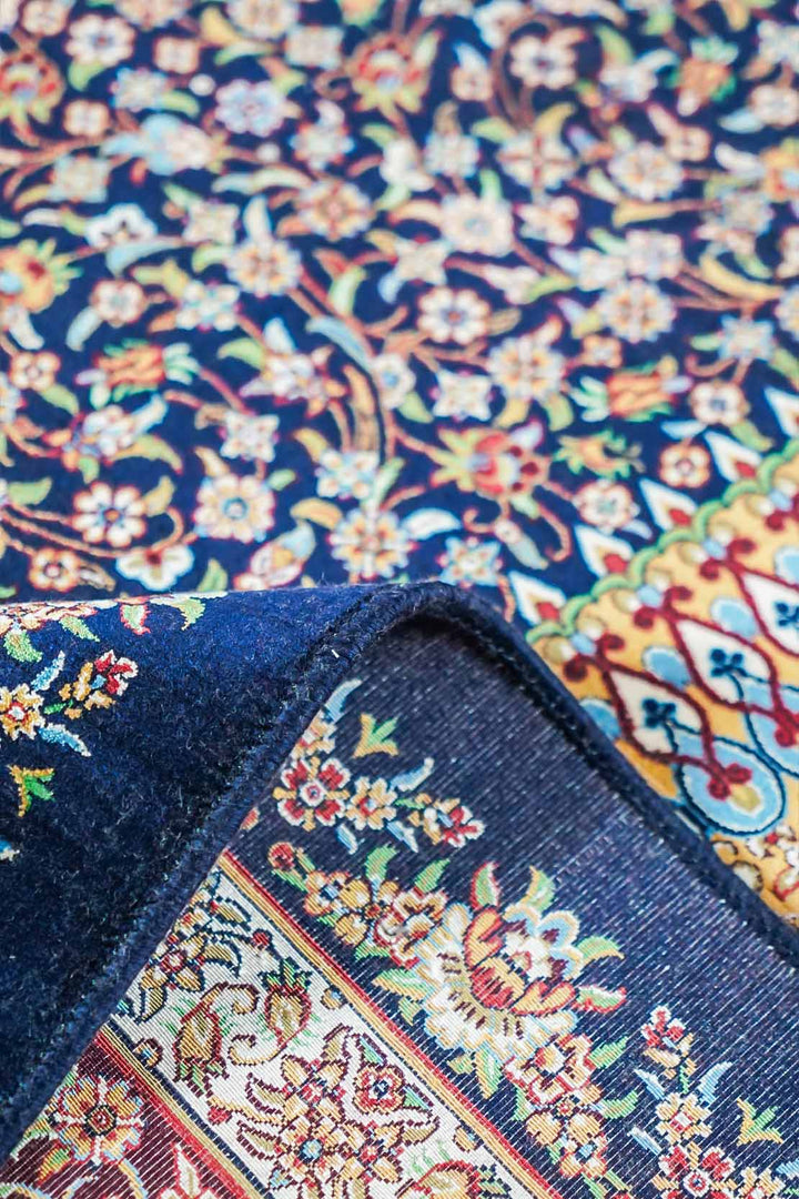 Premium Abrisham Persian Rug 1200 Reeds - Blue