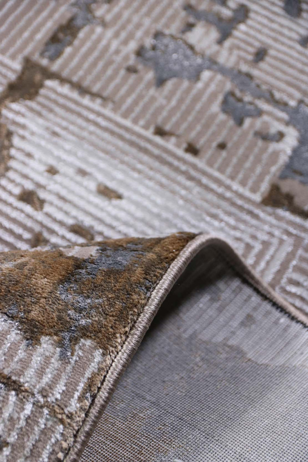 Turkish Modern <strong> Vk-Oasis</strong> Rug - Brown