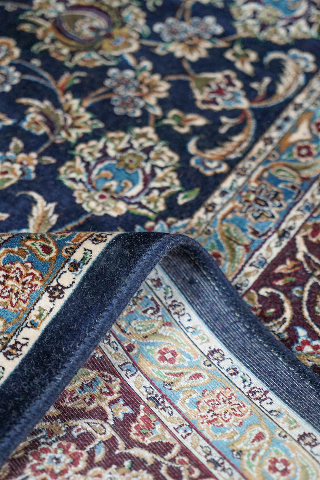 Premium Abrisham Persian Rug 1200 Reeds - Blue