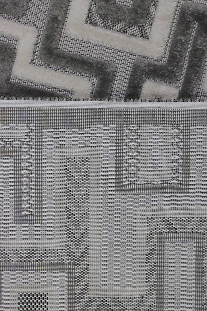 Turkish Modern Festival - 5.2 x 7.5 FT - Gray - Superior Comfort, Modern Style Accent Rugs