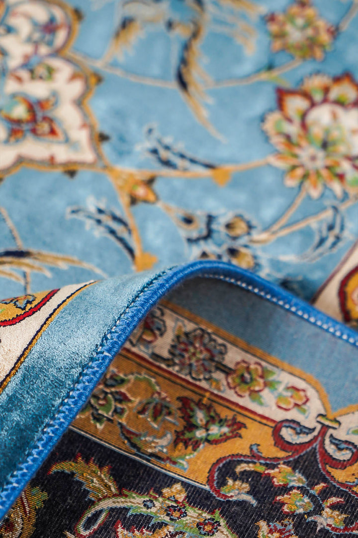 Premium Abrisham Persian Rug 1200 Reeds - Blue