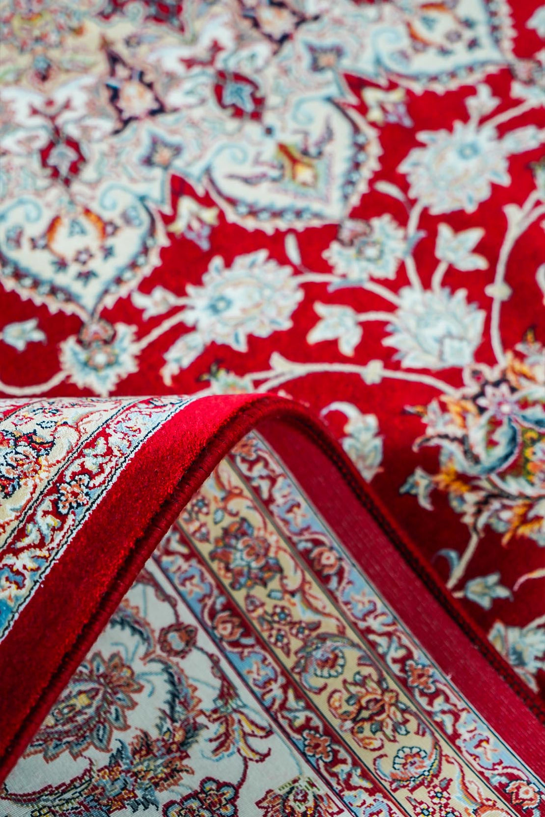 Premium Authentic Persian Rug 1200 Reeds - Red