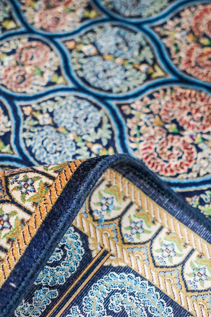 Premium Abrisham Persian Rug 1200 Reeds - Blue