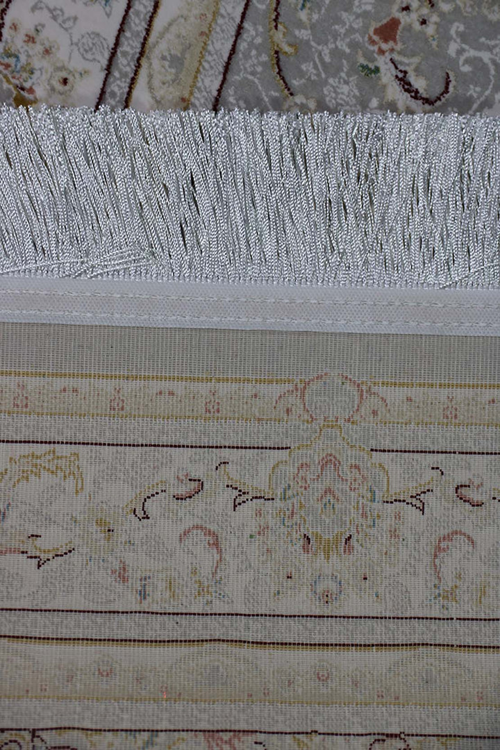 Iranian Premium Quality Authentic 1200 Rug - 3.3 x 4.9 FT - Gray - Resilient Construction for Long-Lasting Use