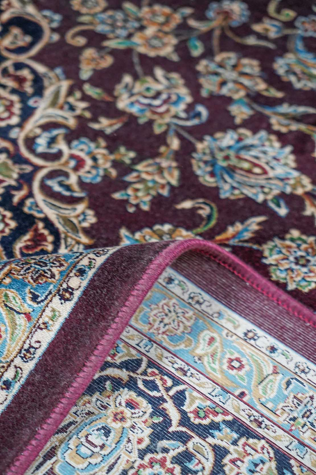 Premium Abrisham Persian Rug 1200 Reeds - Red