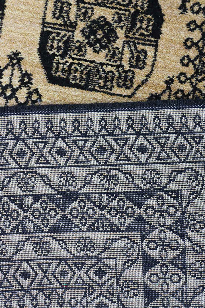 Turkish Modern  Festival Wd Rug  - 3.2 x 6.5 FT - Beige -  Luxurious Woven Masterpiece 50% Off!