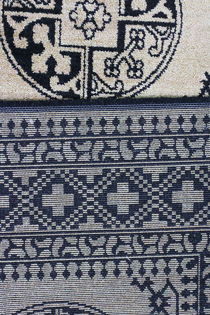 Turkish Modern  Festival Wd Rug  - 3.2 x 6.5 FT - Beige -  Luxurious Woven Masterpiece 50% Off!
