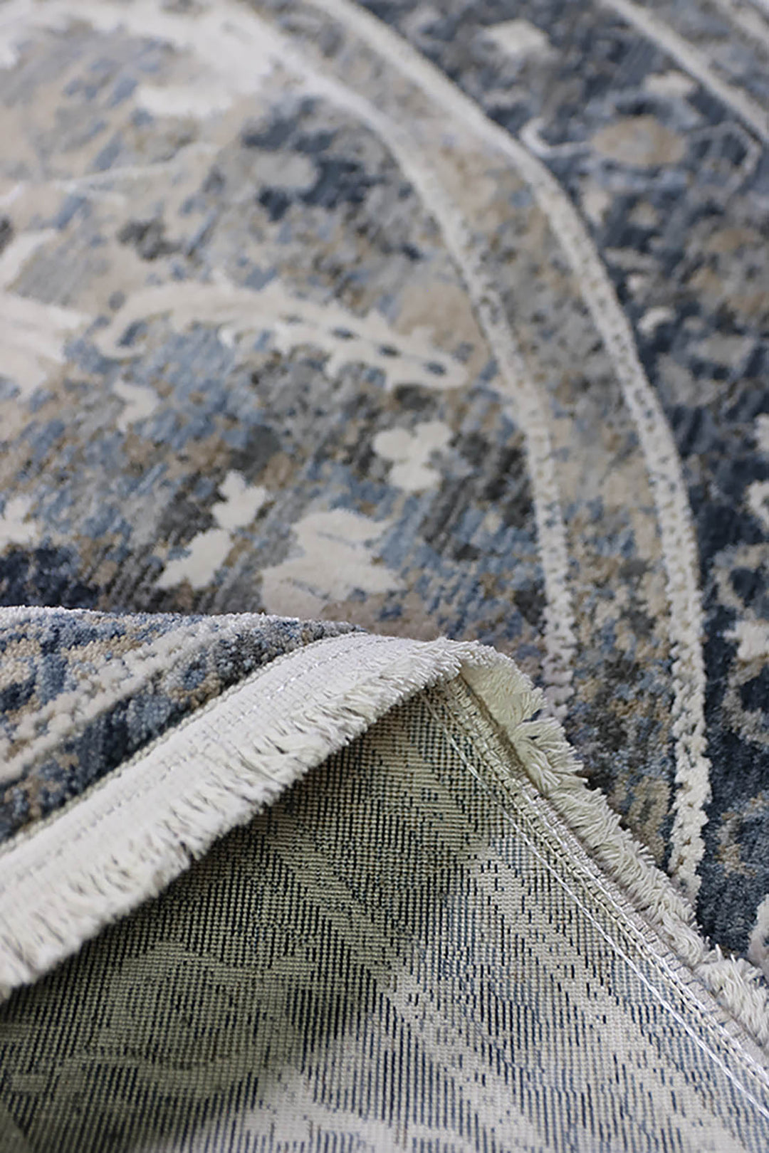 <p>Turkish Modern <strong>Elements Rug</strong>  - Blue - 5.2 x 5.2 FT</p>