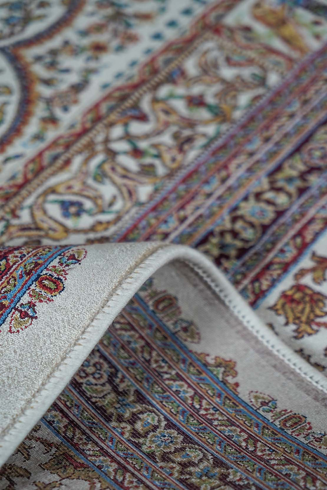 Premium Abrisham Persian Rug 1200 Reeds - Beige