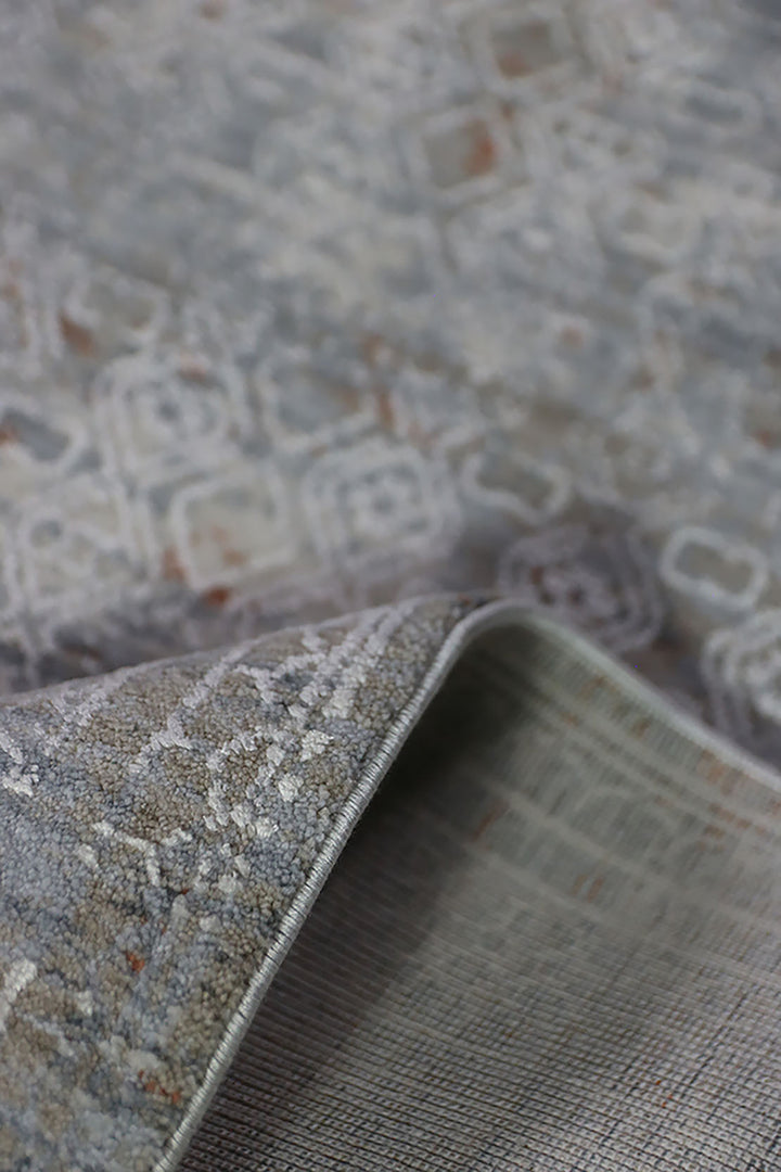 Turkish Modern Festival Viscos Rug - 3.9 x 5.9 FT - Sleek And Minimalist For Chic Interiors