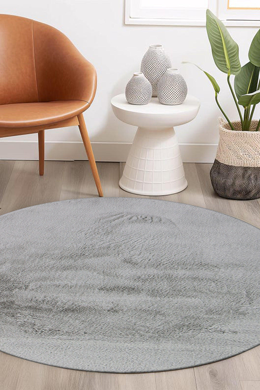 Soft Shaggy Rug for Living Room - 3.9 x 3.9 FT - Thick Plush Modern Area Carpet