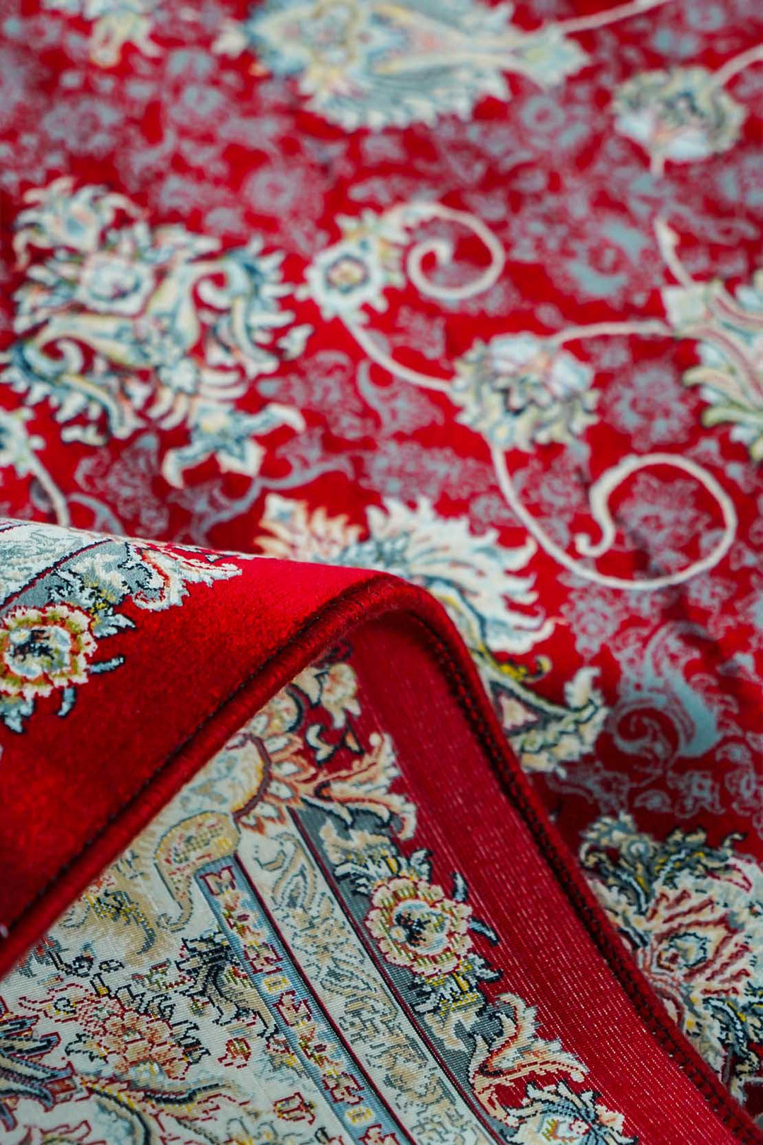 Premium Authentic Persian Rug 1200 Reeds - Red