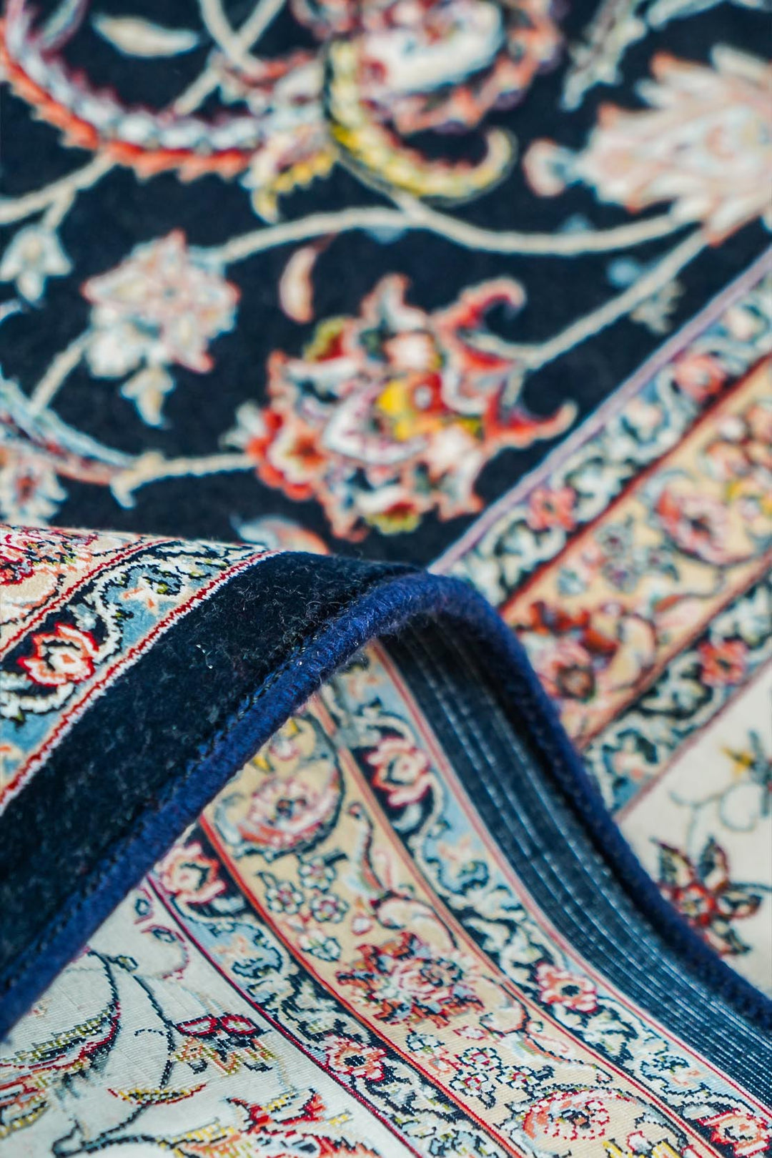 Premium Authentic Persian Rug 1200 Reeds - Blue