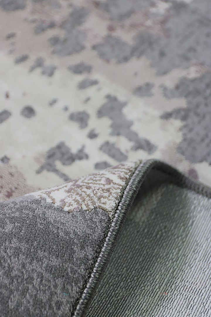 Turkish Modern Festival - 3.9 x 5.9 FT - Gray - Superior Comfort, Modern Style Accent Rugs
