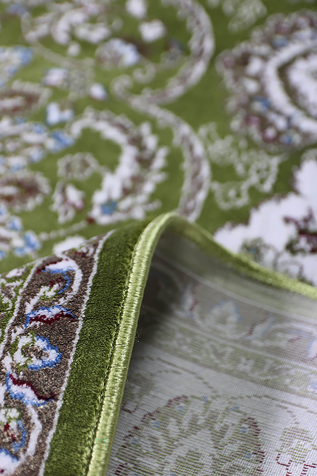 Turkish Modern  Festival Wd Rug  - 6.5 x 9.8 FT - Green -  Luxurious Woven Masterpiece 50% Off!