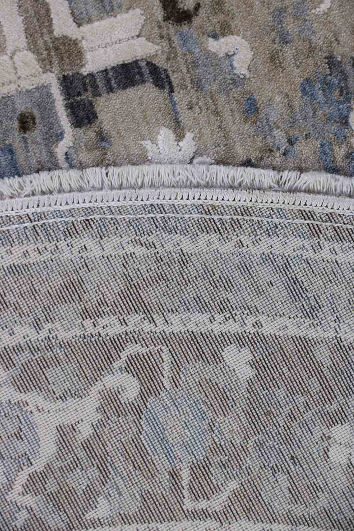 <p>Turkish Modern <strong>Elements Rug</strong>  - Beige - 5.2 x 5.2 FT</p>