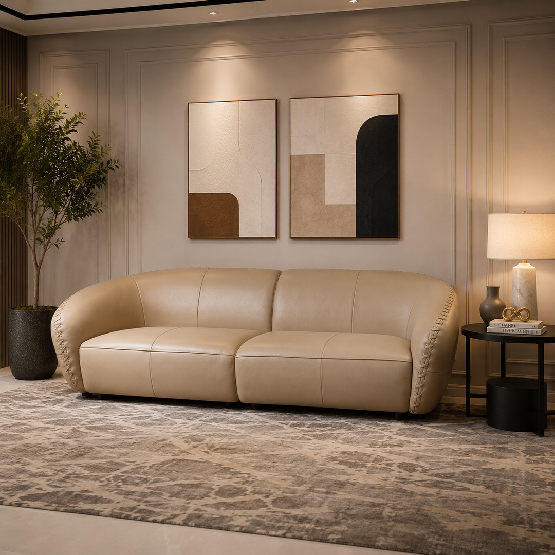 4-S full LEATHER Sofa