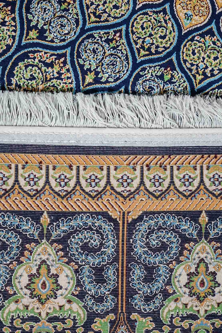 Premium Abrisham Persian Rug 1200 Reeds - Blue