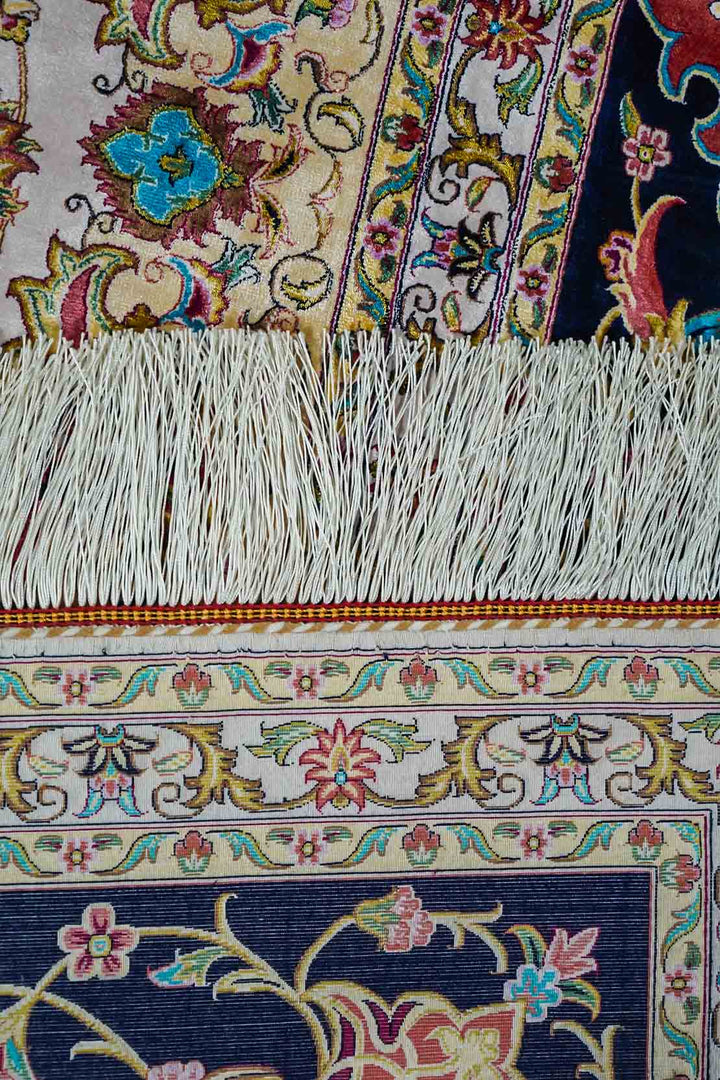 Premium Abrisham Persian Rug 1600 Reeds - Cream