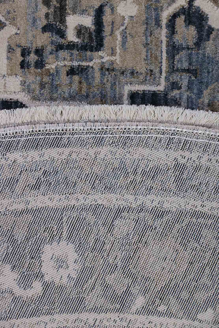 <p>Turkish Modern <strong>Elements Rug</strong>  - Blue - 5.2 x 5.2 FT</p>