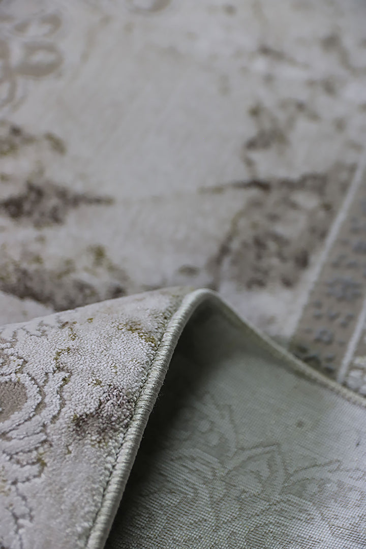 Turkish Modern Festival WD Oval Rug  - 6.5 x 13.1 FT - White -  Luxurious Woven Masterpiece 50% Off!