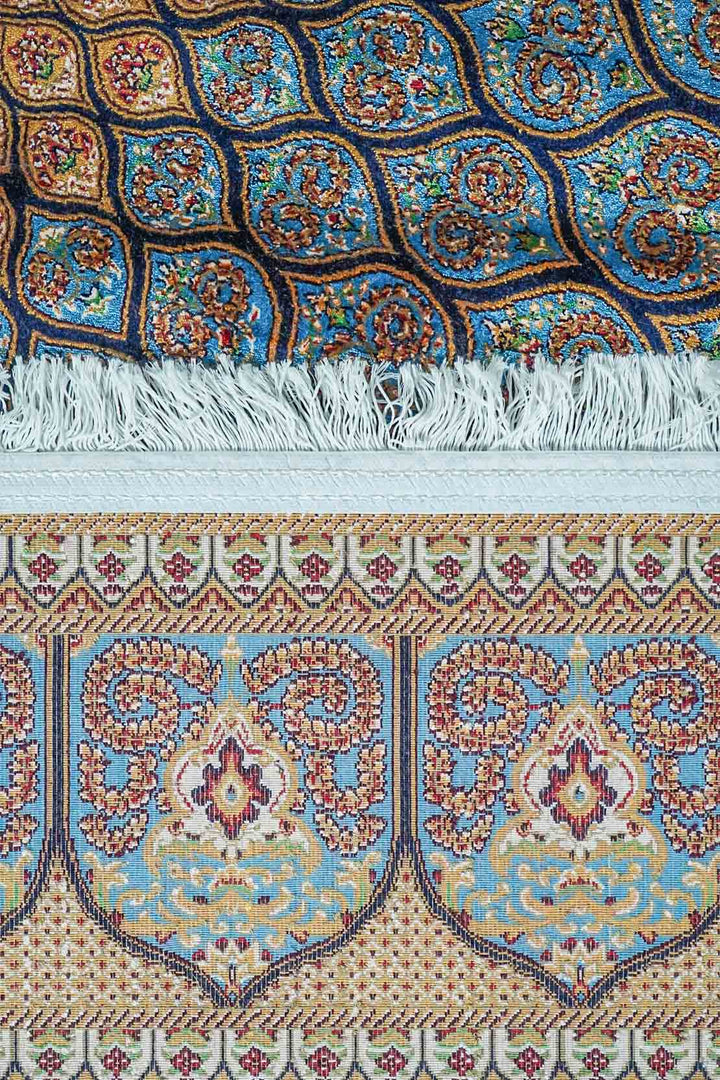Premium Abrisham Persian Rug 1200 Reeds - Blue