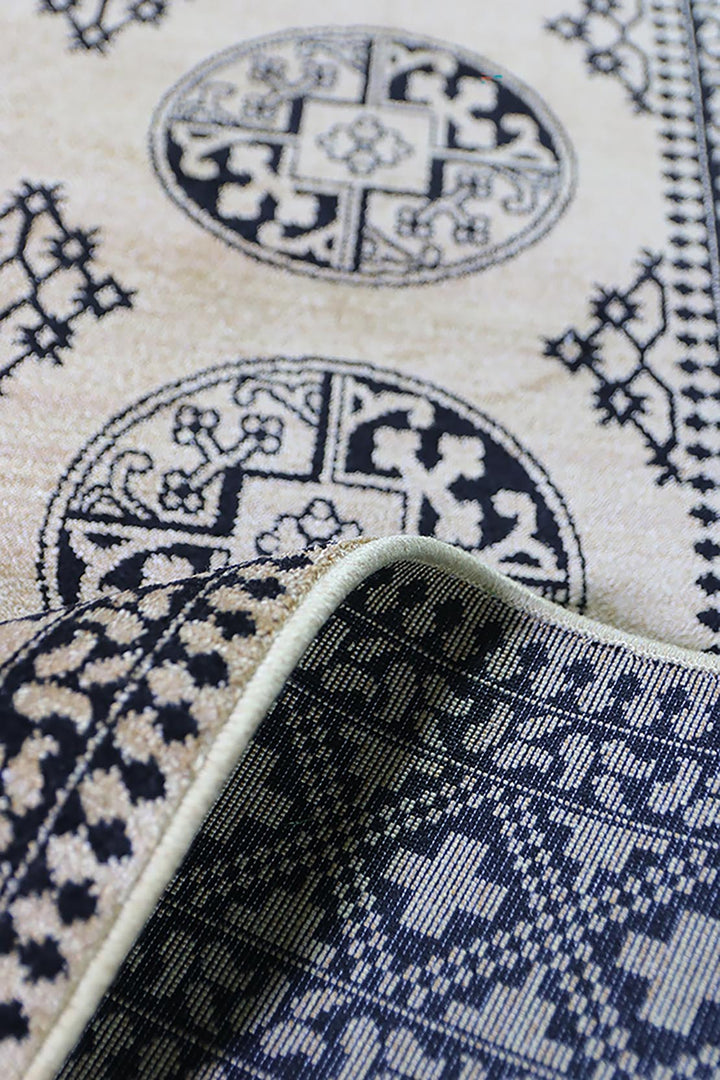 Turkish Modern  Festival Wd Rug  - 3.2 x 6.5 FT - Beige -  Luxurious Woven Masterpiece 50% Off!