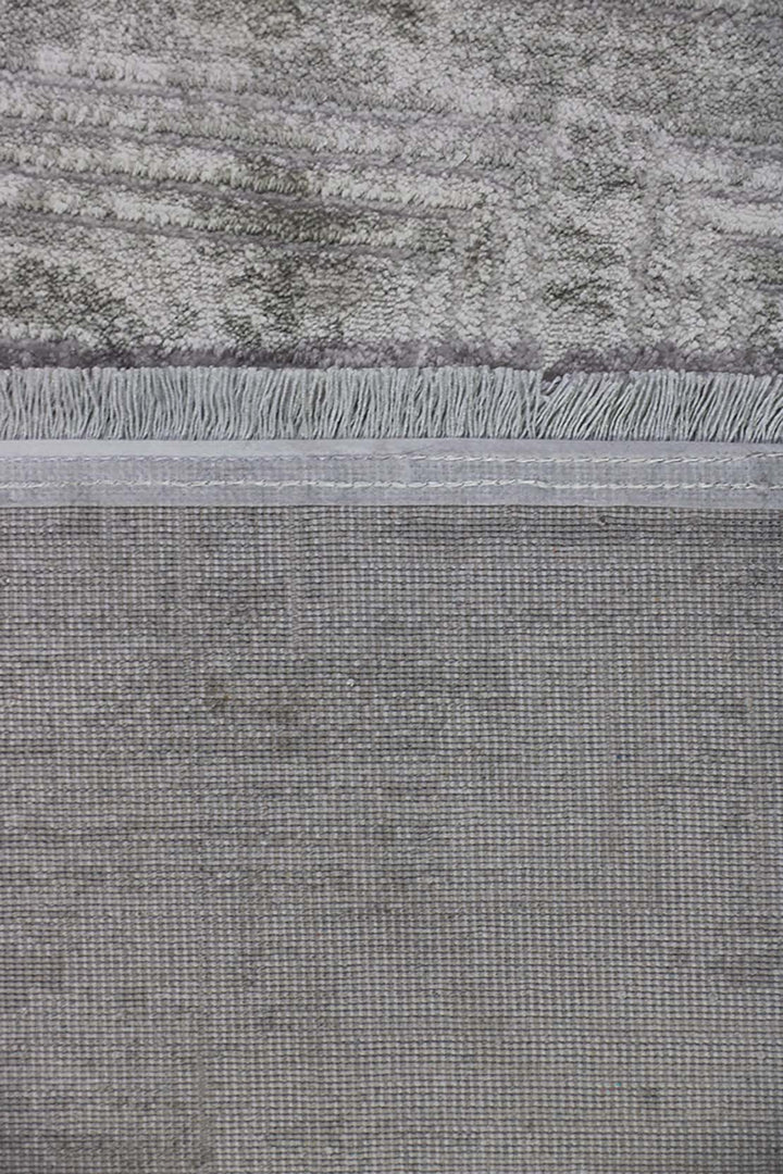 Turkish Modern Festival 1 Rug - 3.9 x 5.5 FT - Gray - Sleek and Minimalist for Chic Interiors