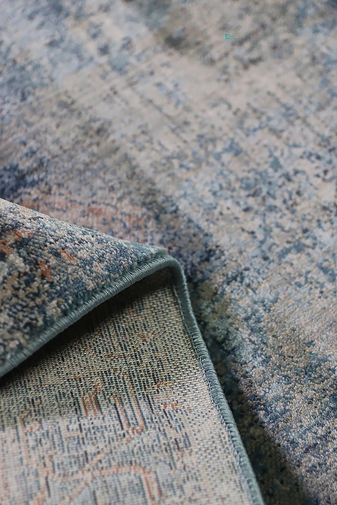 Turkish Modern  Festival Wd Rug  - 2.6 x 3.9 FT - Blue -  Luxurious Woven Masterpiece 50% Off!