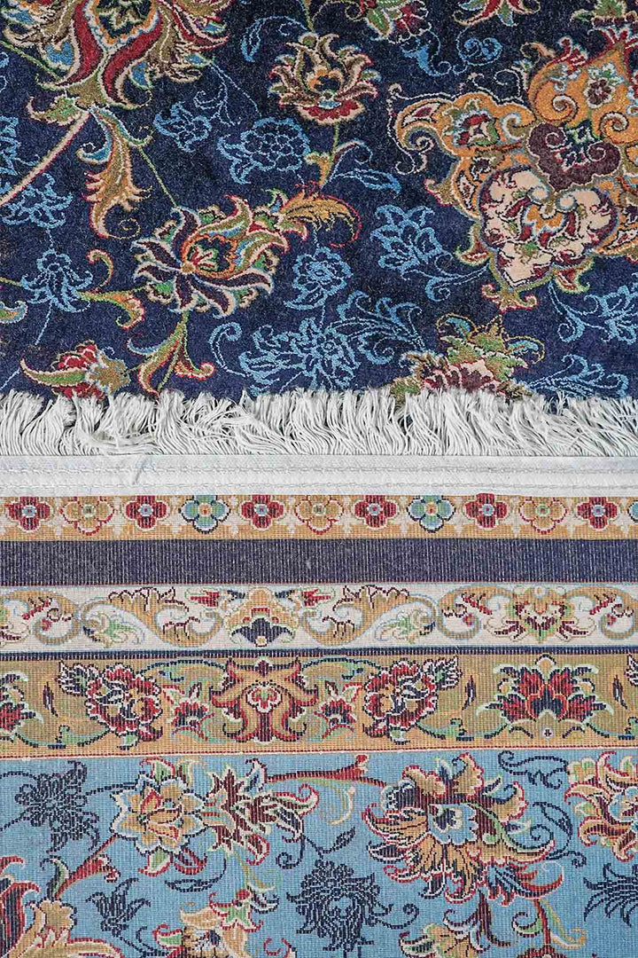 Premium Abrisham Persian Rug 1200 Reeds - Blue