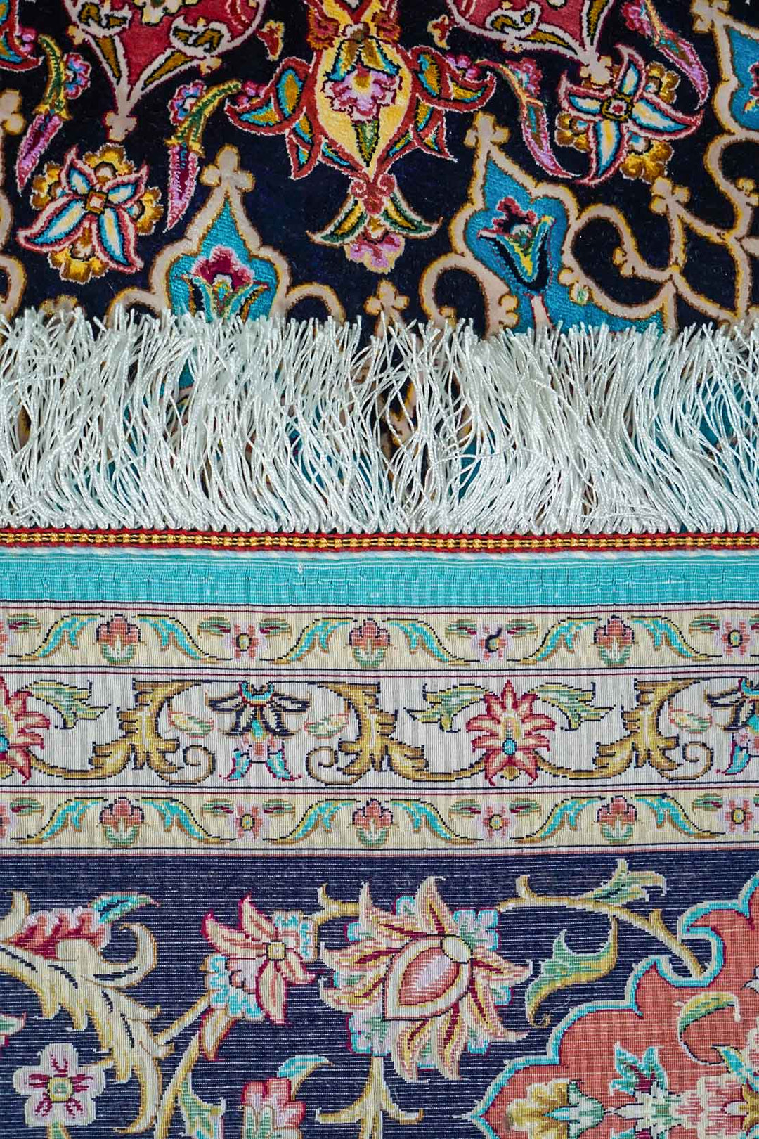 Premium Abrisham Persian Rug 1600 Reeds - Blue
