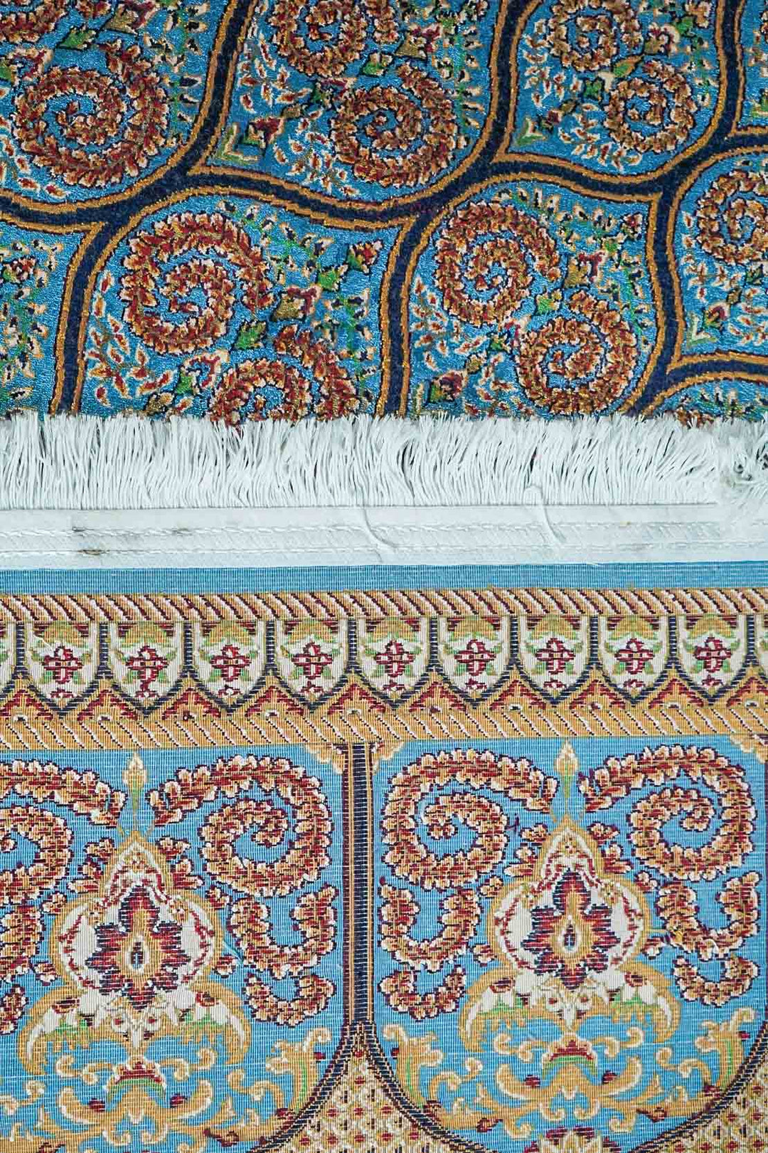 Premium Abrisham Persian Rug 1200 Reeds - Blue
