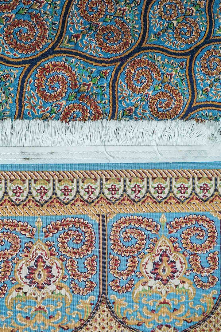 Premium Abrisham Persian Rug 1200 Reeds - Blue