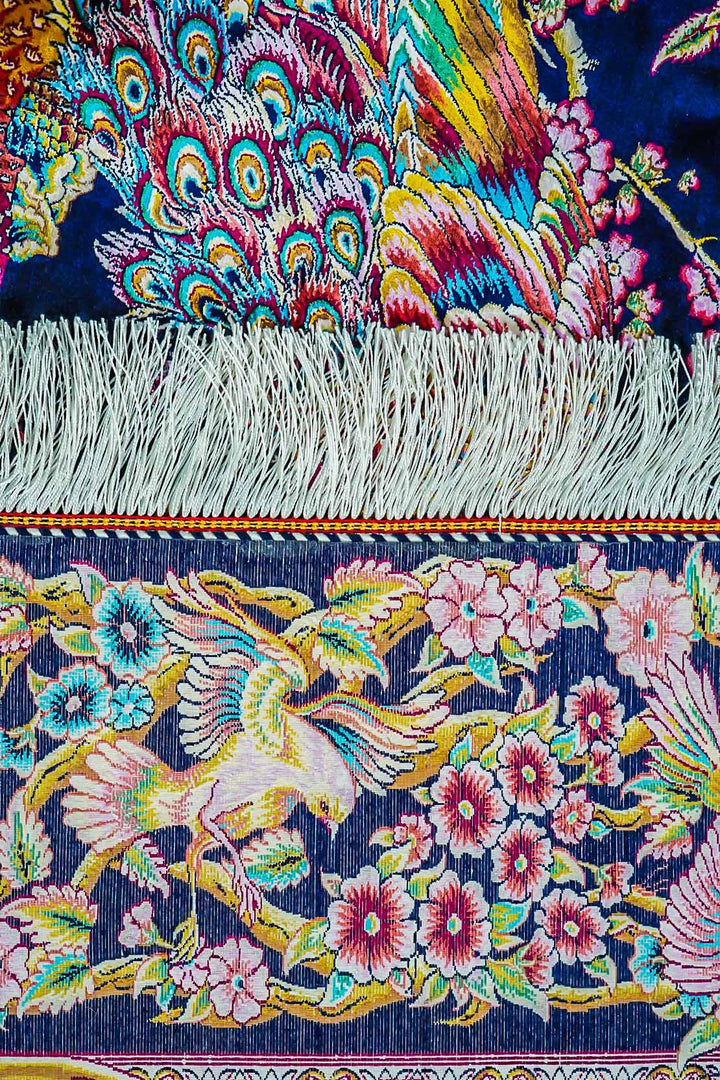 Premium Abrisham Persian Rug 1600 Reeds - Blue