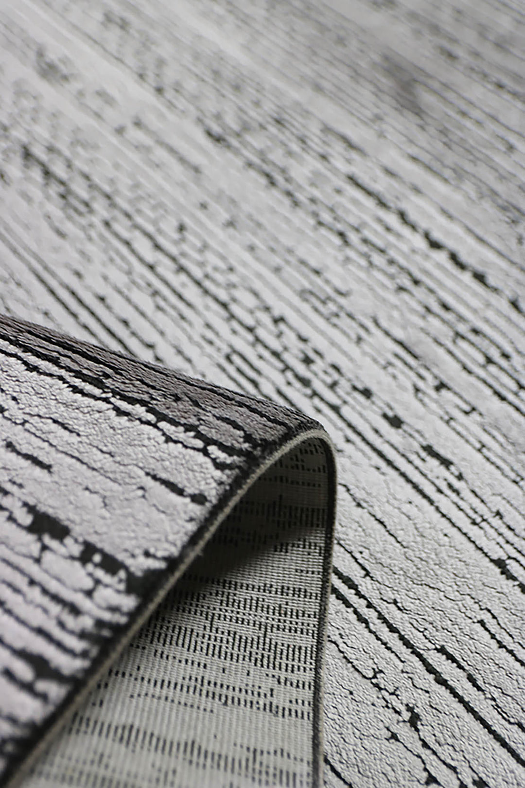 Turkish Modern  Festival Wd Rug  - 2.6 x 11.4 FT - Gray -  Luxurious Woven Masterpiece 50% Off!